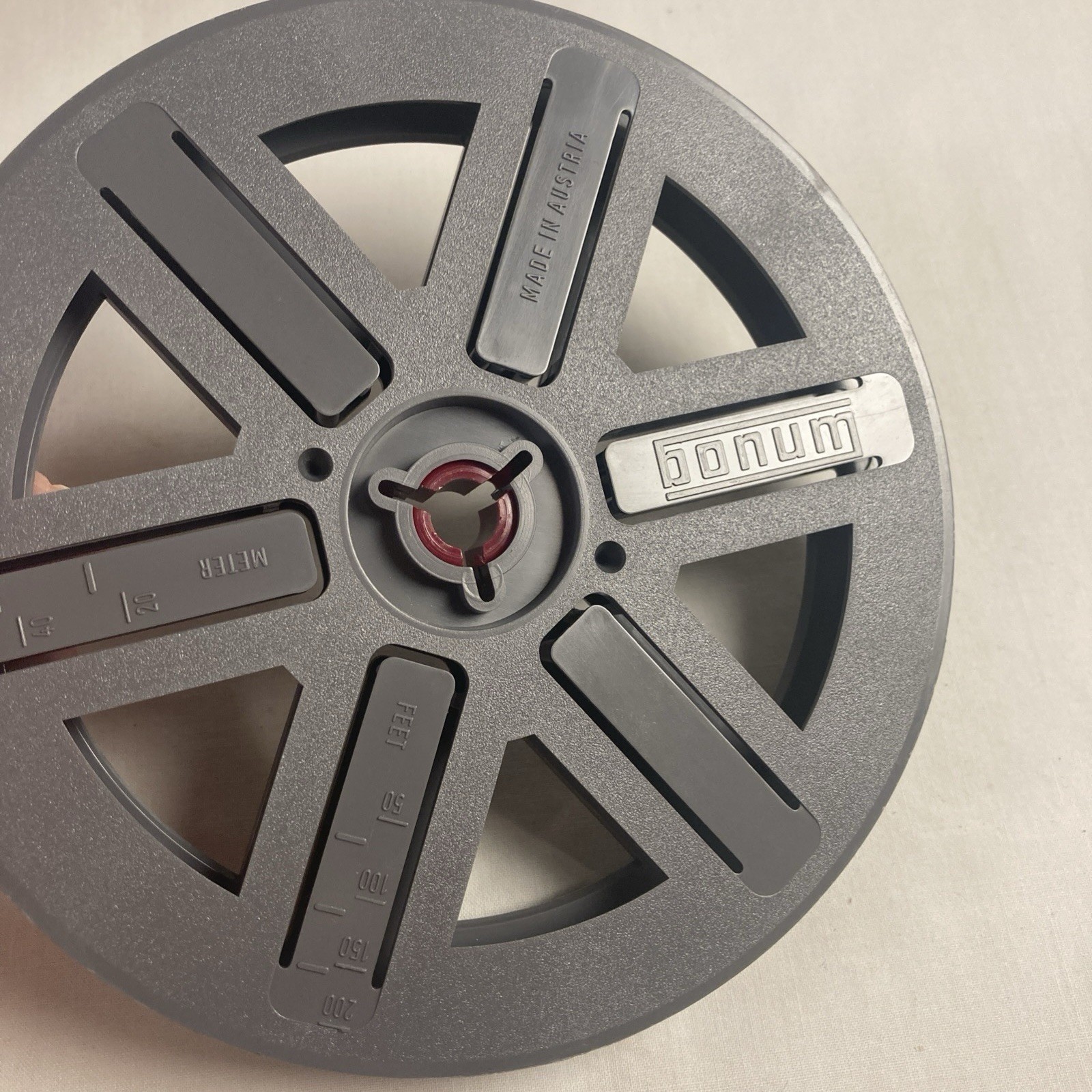 Bonum Lot of 4 Dual Super 8mm 200ft Auto Spool & Storage Container Adapter Clip