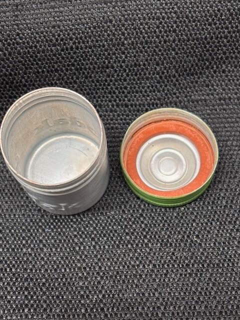 Vintage Kodak Film Canister Aluminum With Green Cap & Rubber Washer Seal – Rare!
