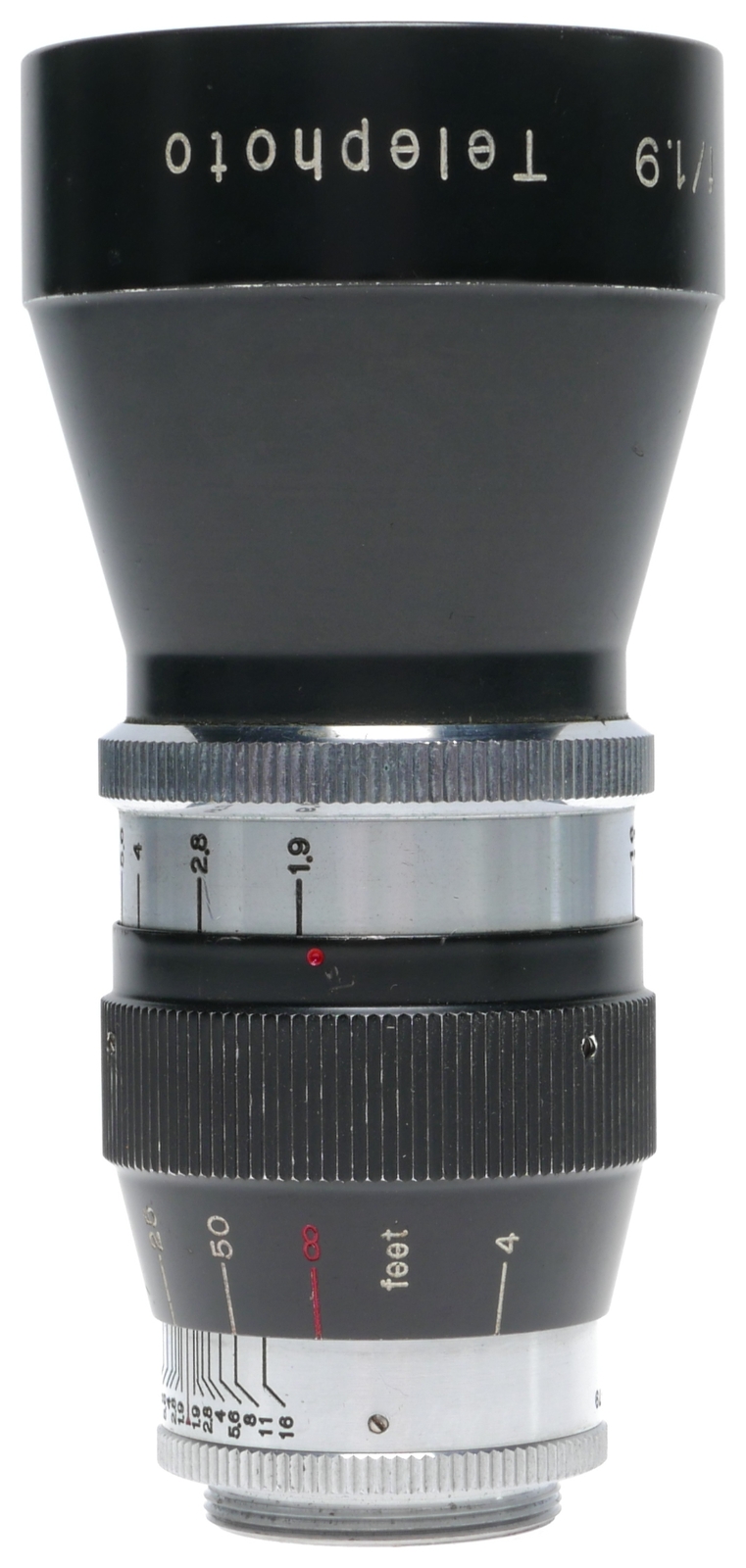 Cinetor 3 Inch f/1.9 Telephoto C-Mount Lens fits Bolex H16 Movie Camera