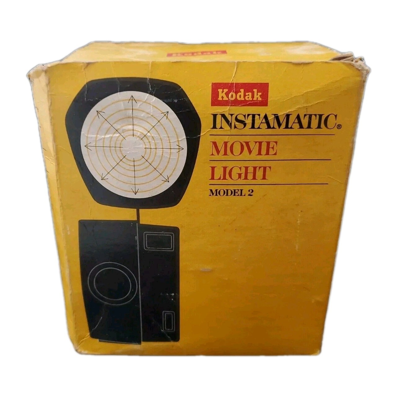 Vintage Kodak Instamatic Movie Light Model 2 Tested Works Original Box 1960s