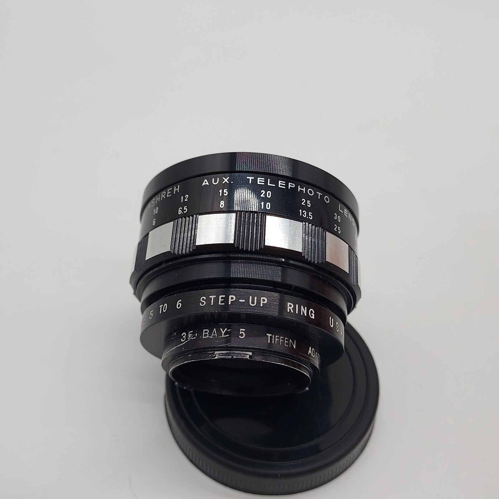 Vintage Ashreh Camera Setting Telephoto Lens W Tiffen Adapter Ring Series 5