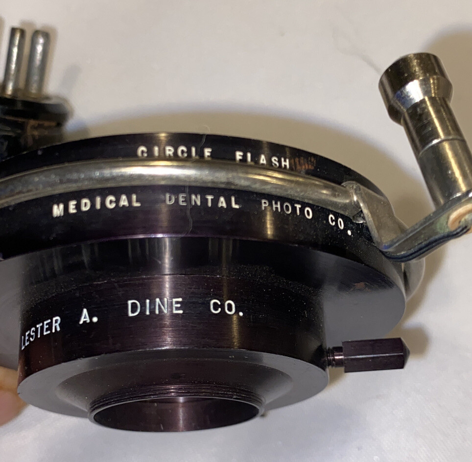 Vtg Foto Flash Co. Model 1 w/ Medical Flash Ring light + Reflector Flash *TESTED