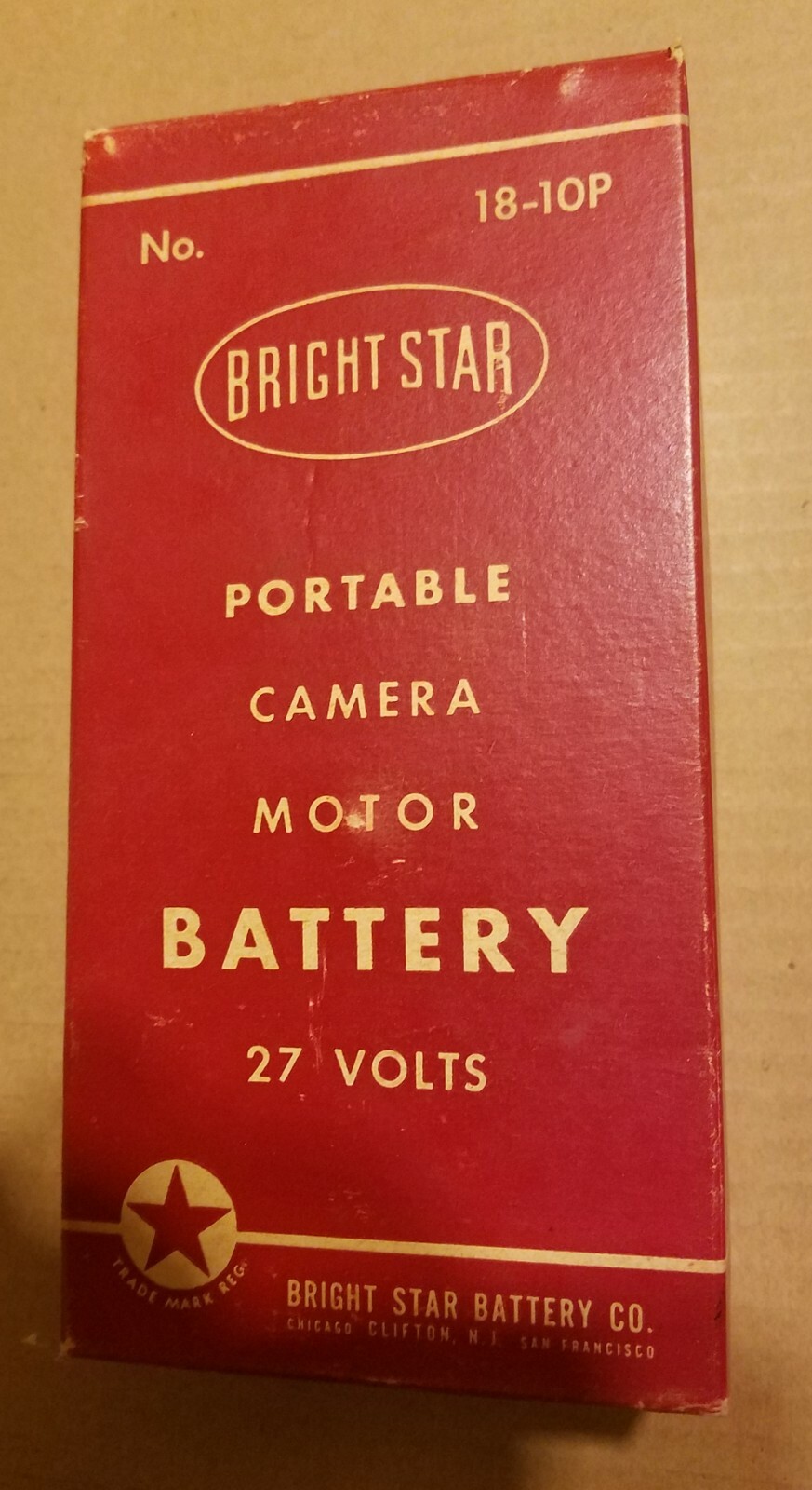BRIGHT STAR No.18-10P Vintage Collectable Battery Pack