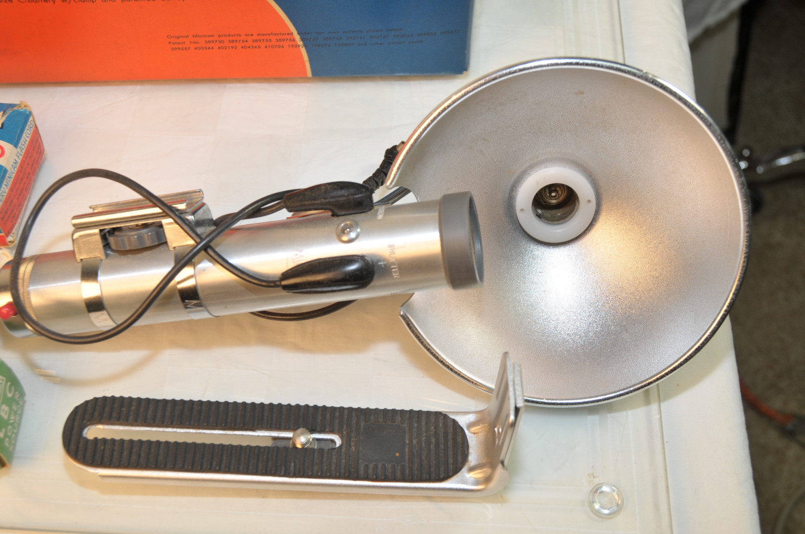 Vintage MINICAM SYNCHRON Flash Equipment with Original Box from 1950s Japan
