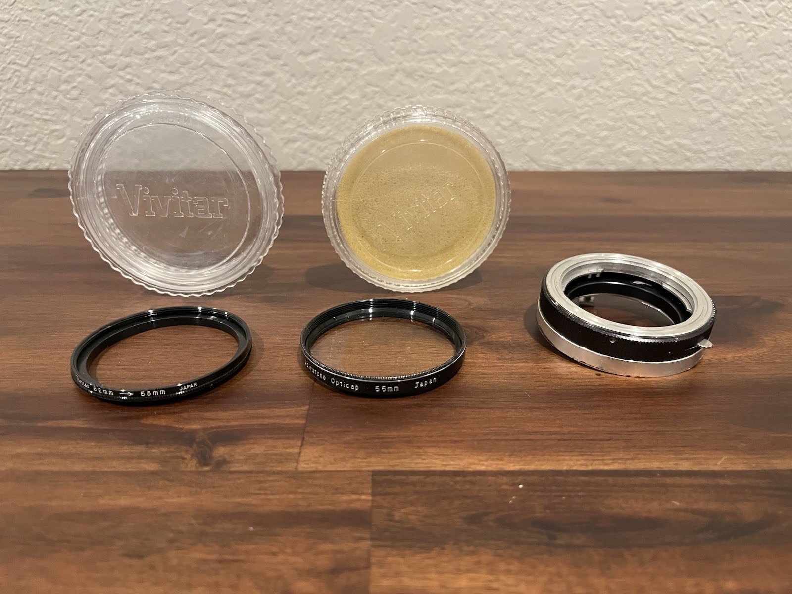 Vintage Photography Lot Vivitar Series 1 Macro Lens Tiffen Kodak Filters Case