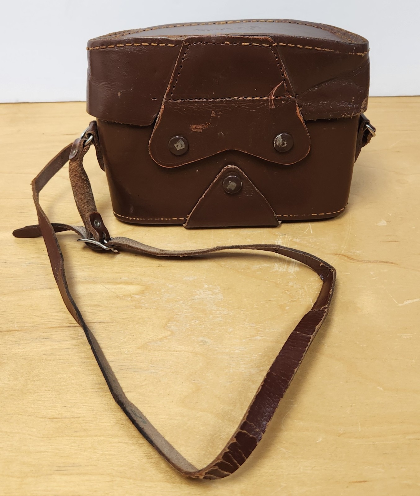 Vintage 1950’s Ihagee Dresden Leather Ever-Ready Camera Case Exakta Varex VX