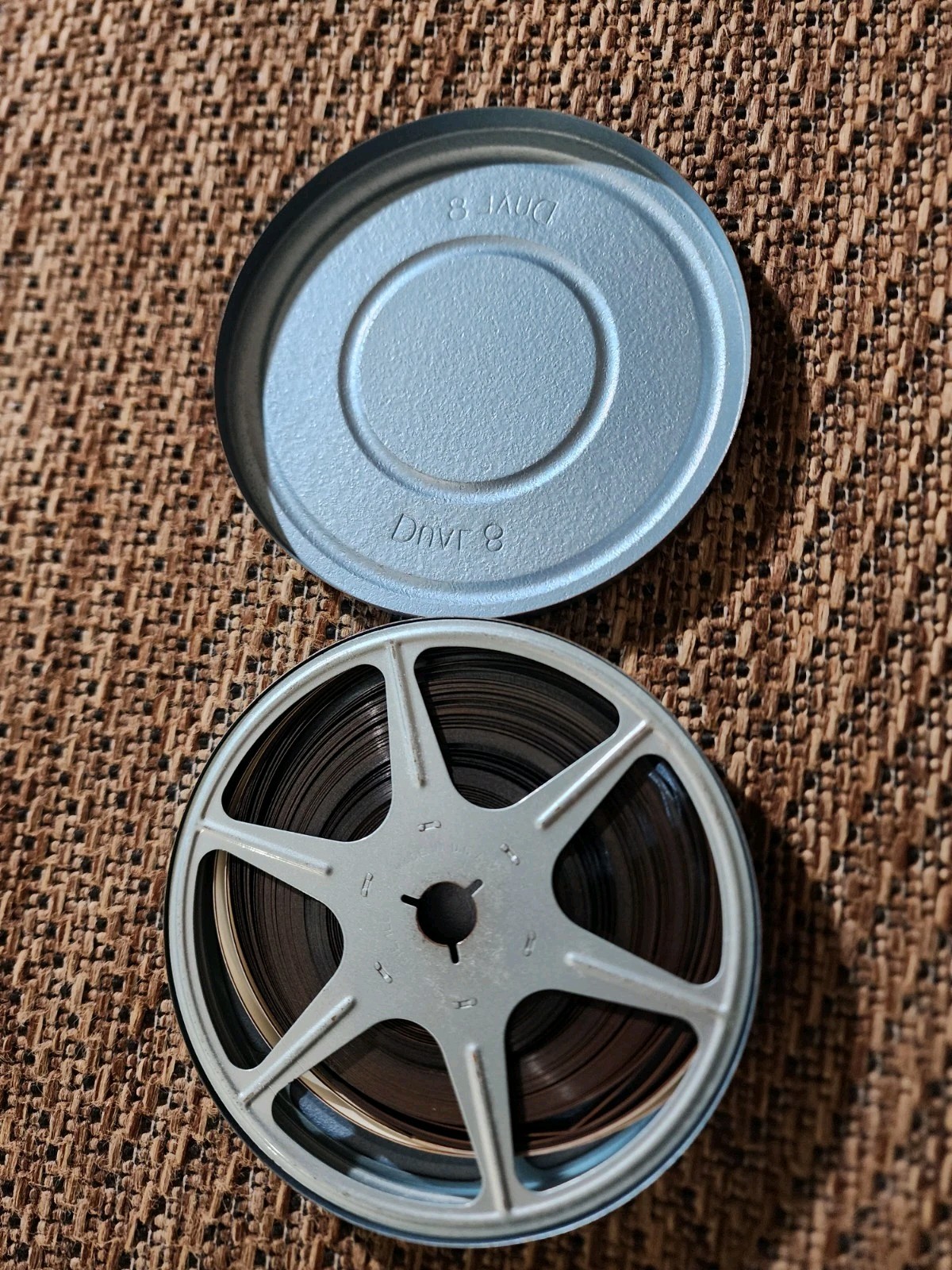 Brumberger 8mm 5″ 12 Reel Film Storage Cabinet Case W/ Reels, Cans, & Films READ