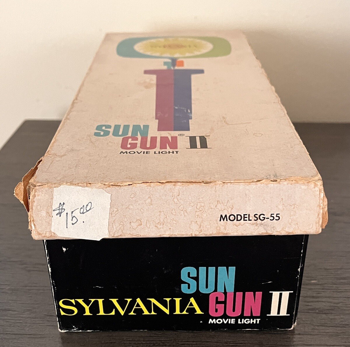 Vintage SYLVANIA SUN GUN II SH-55 Adjustable Movie Camera Light WORKS WELL