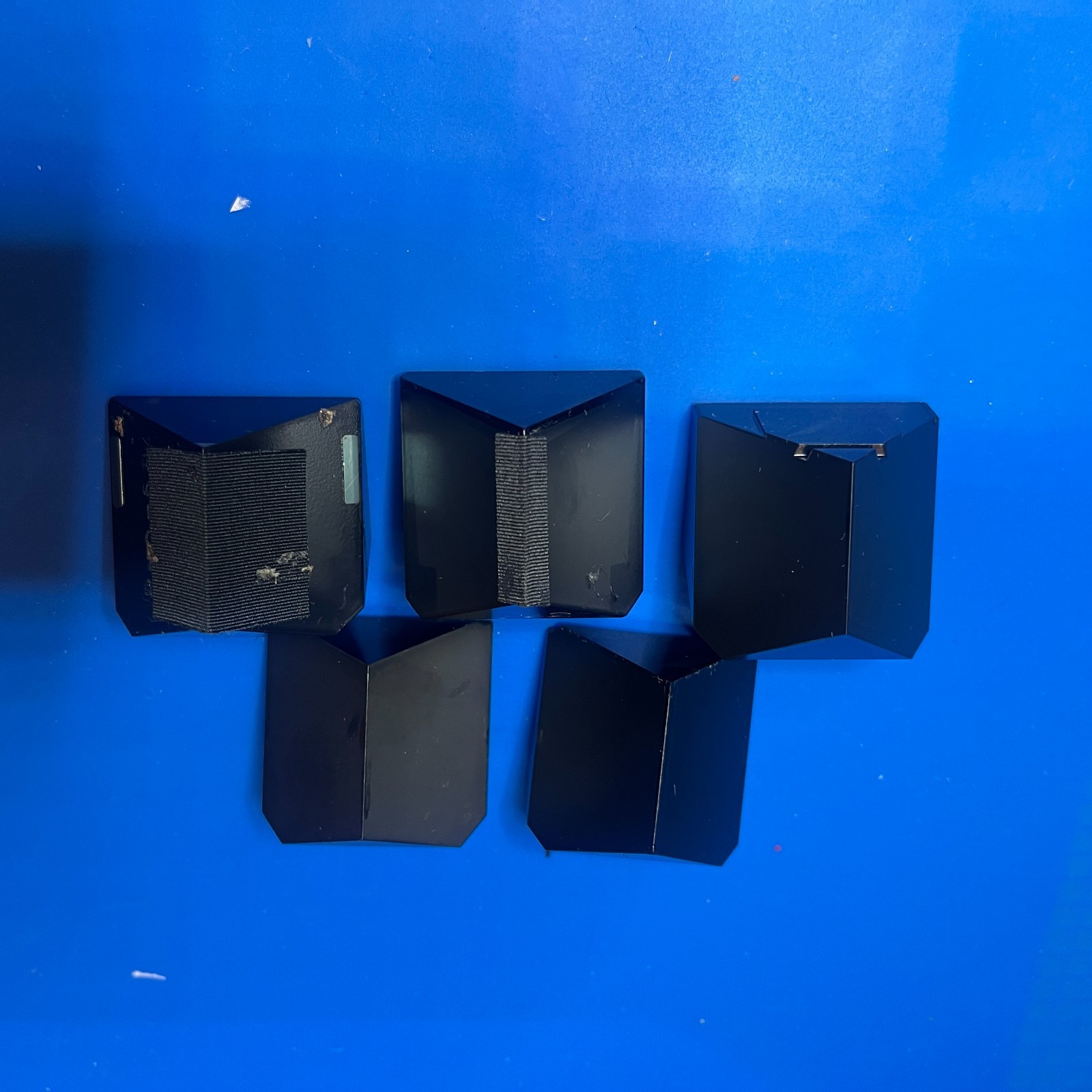 Lot of 5 Vintage Optical Glass Pentaprisms Salvaged Camera Parts Art Science