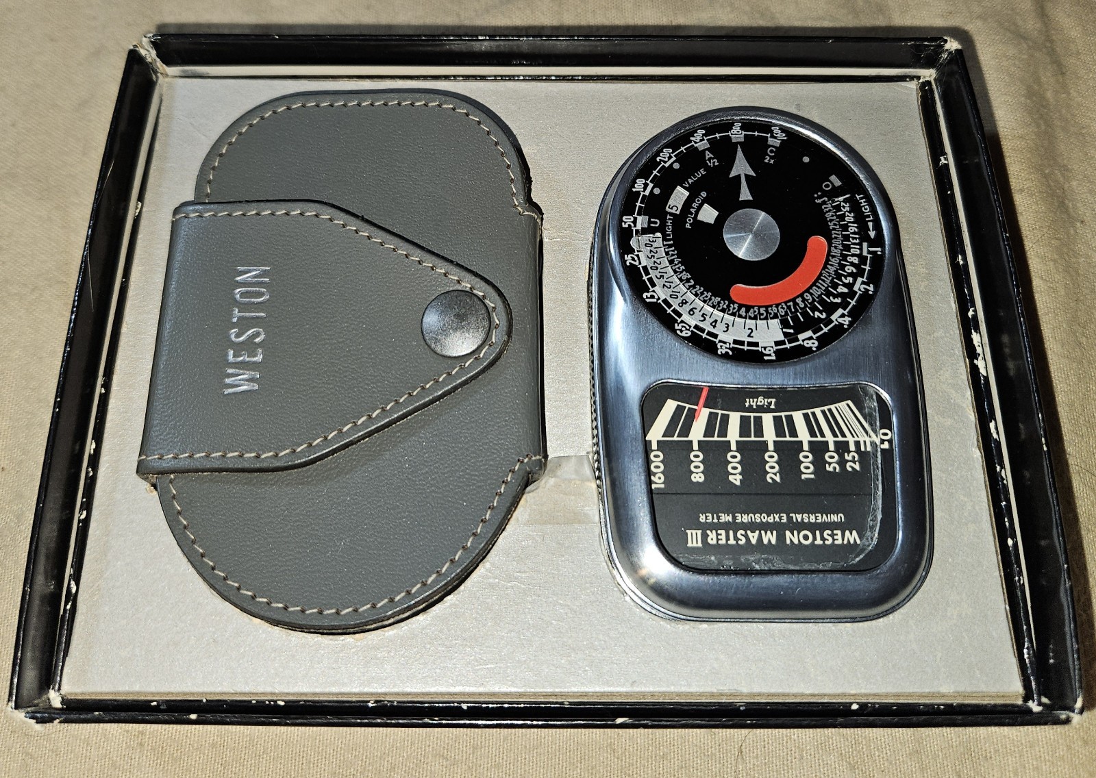 VINTAGE WESTON MASTER III AWESOME CONDITION NICE BOX WITH INSTRUCTIONS UNUSED