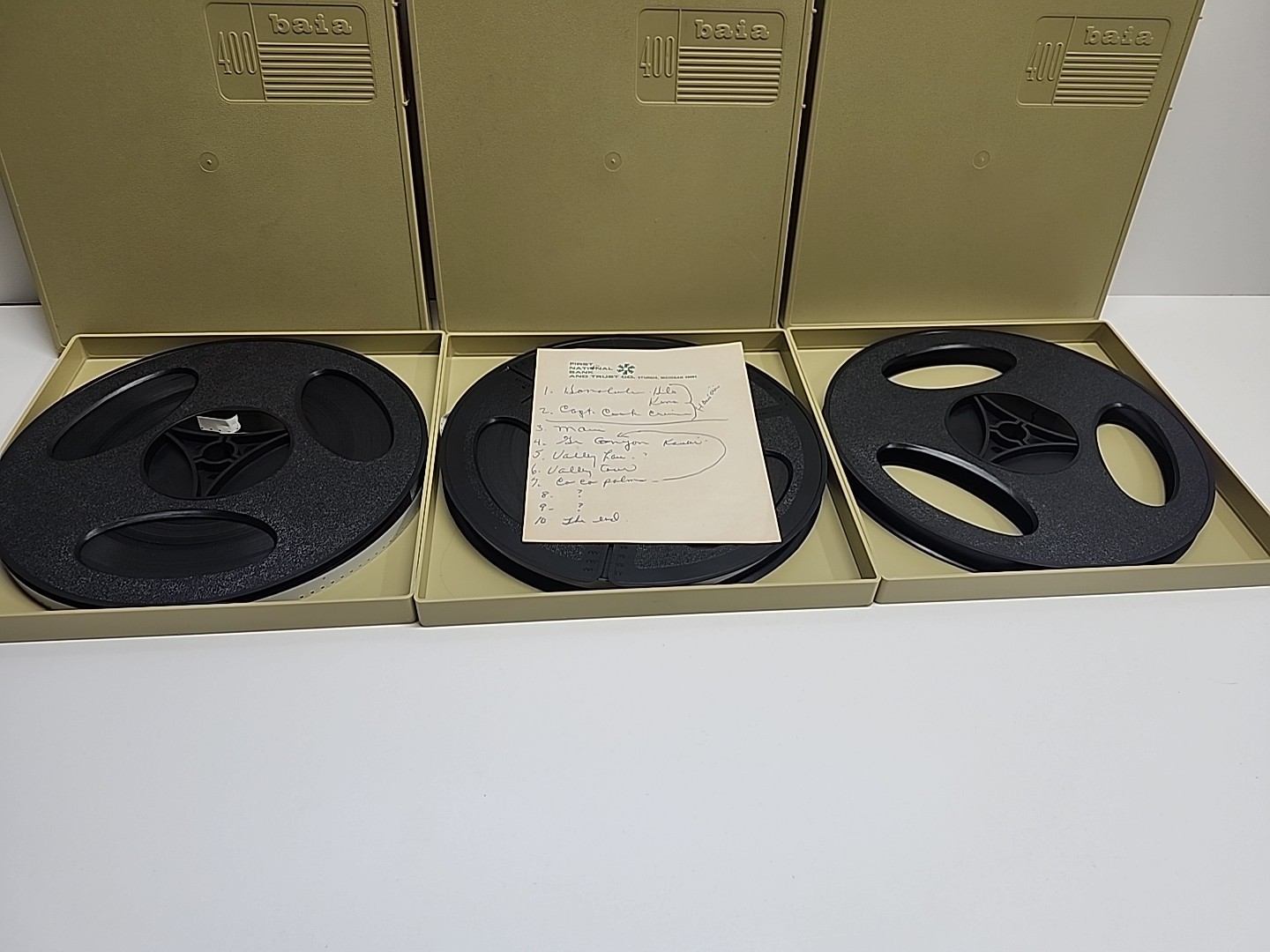 Reel To Reel Movies And Cases Hawaii X2 & 1 Unknown 5 Cases 2 Empty Reels 8mm