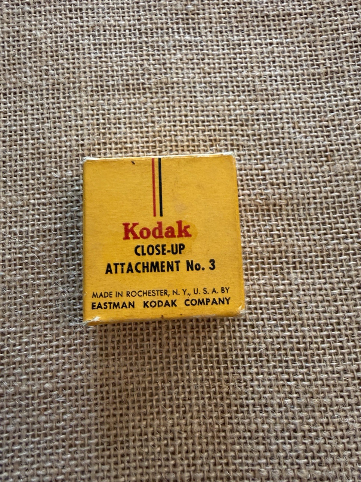 Vintage Kodak Close Up Attachment No. 3 Original Box