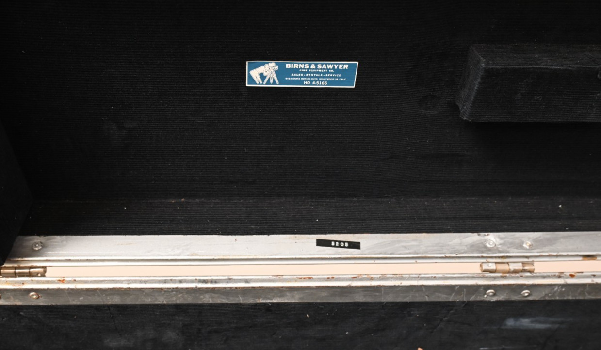 VINTAGE Birns & Sawyer Hollywood Aluminum Transit Case 1950s? Cinema Long Lens