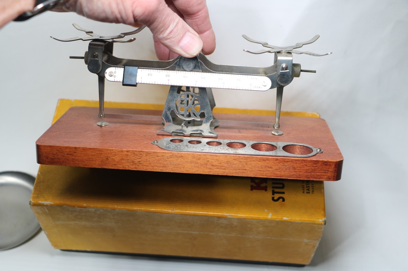 Vintage Kodak Studio Scale Art Deco Complete Weights, Box Chemical, Balance Beam