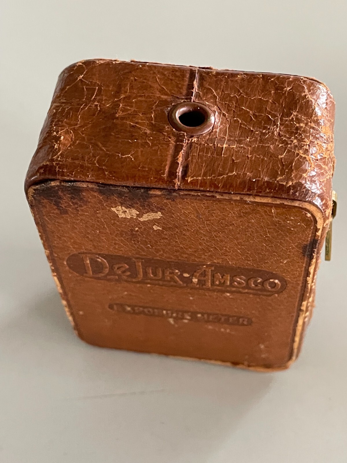 Vintage DeJur-Amsco Model 5-B Light Exposure Meter in Original Leather Zip-Case