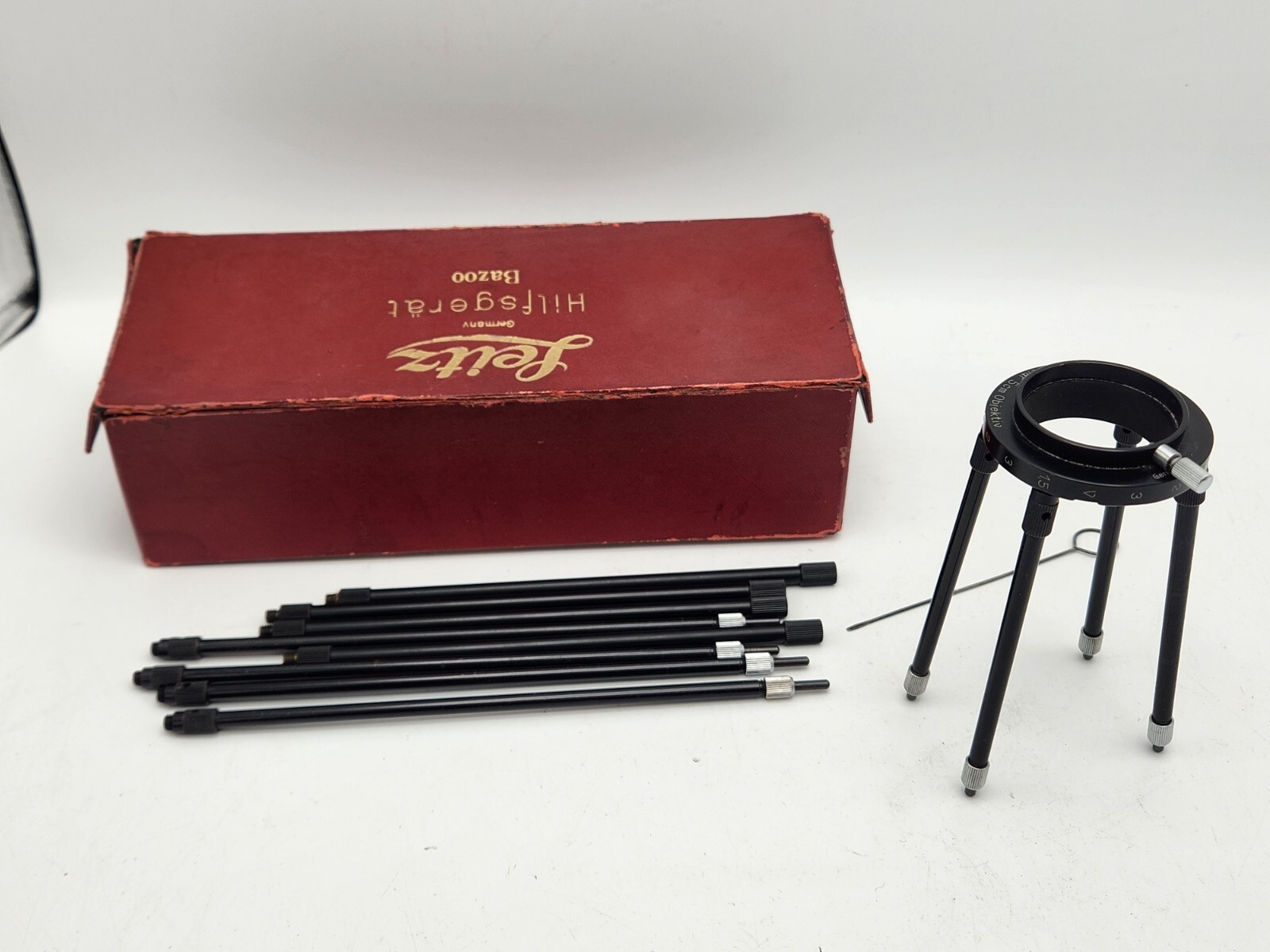 Leica Leitz Wetzlar BAZOO Hilfsgerät Close Up Copy Stand in Original Box Germany