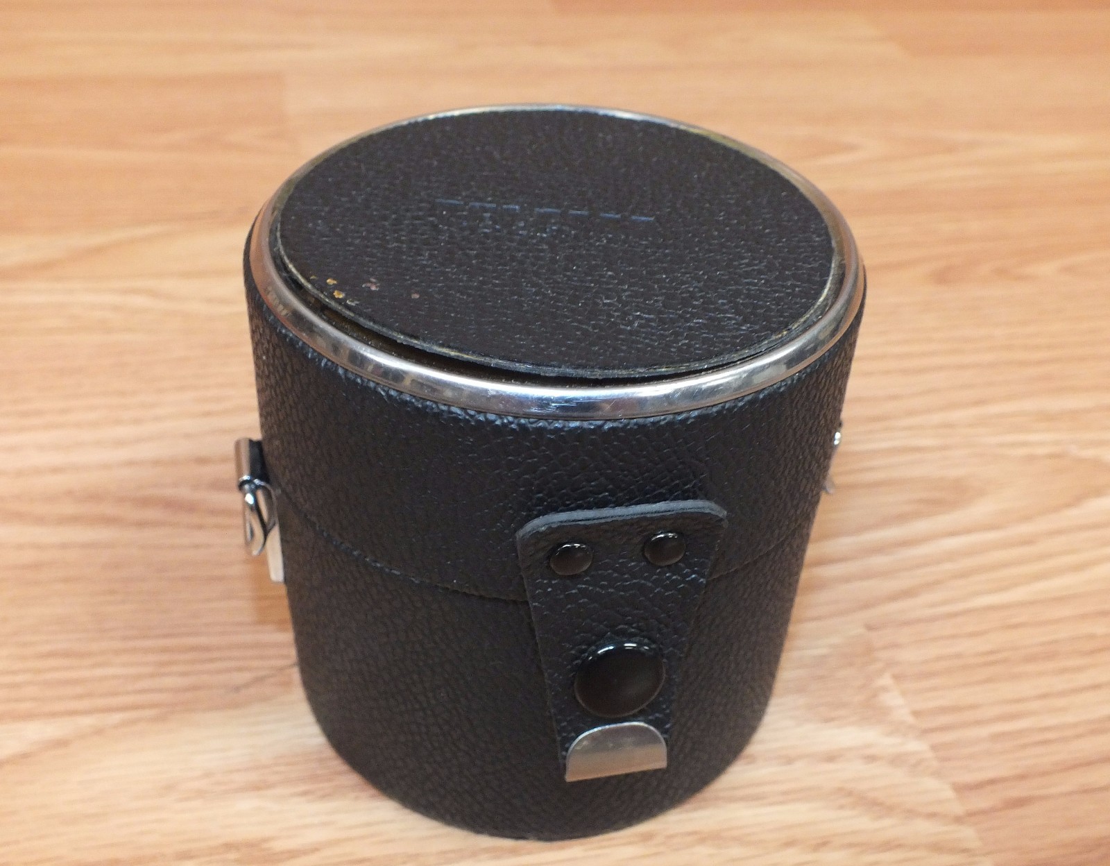 Genuine Telesar Faux Leather Black Universal Lens Case Size A With Strap *READ*