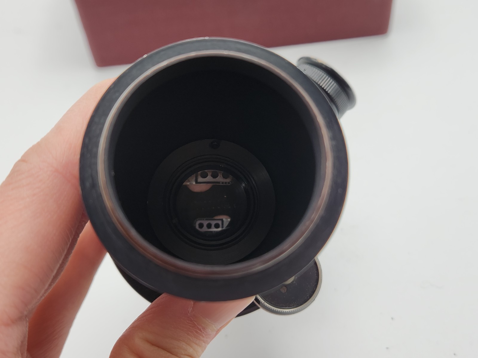 Leica Leitz MIKAS Micro-Isbo Microscope Attachment 1/3x & Box 39mm M39 L39 Mount