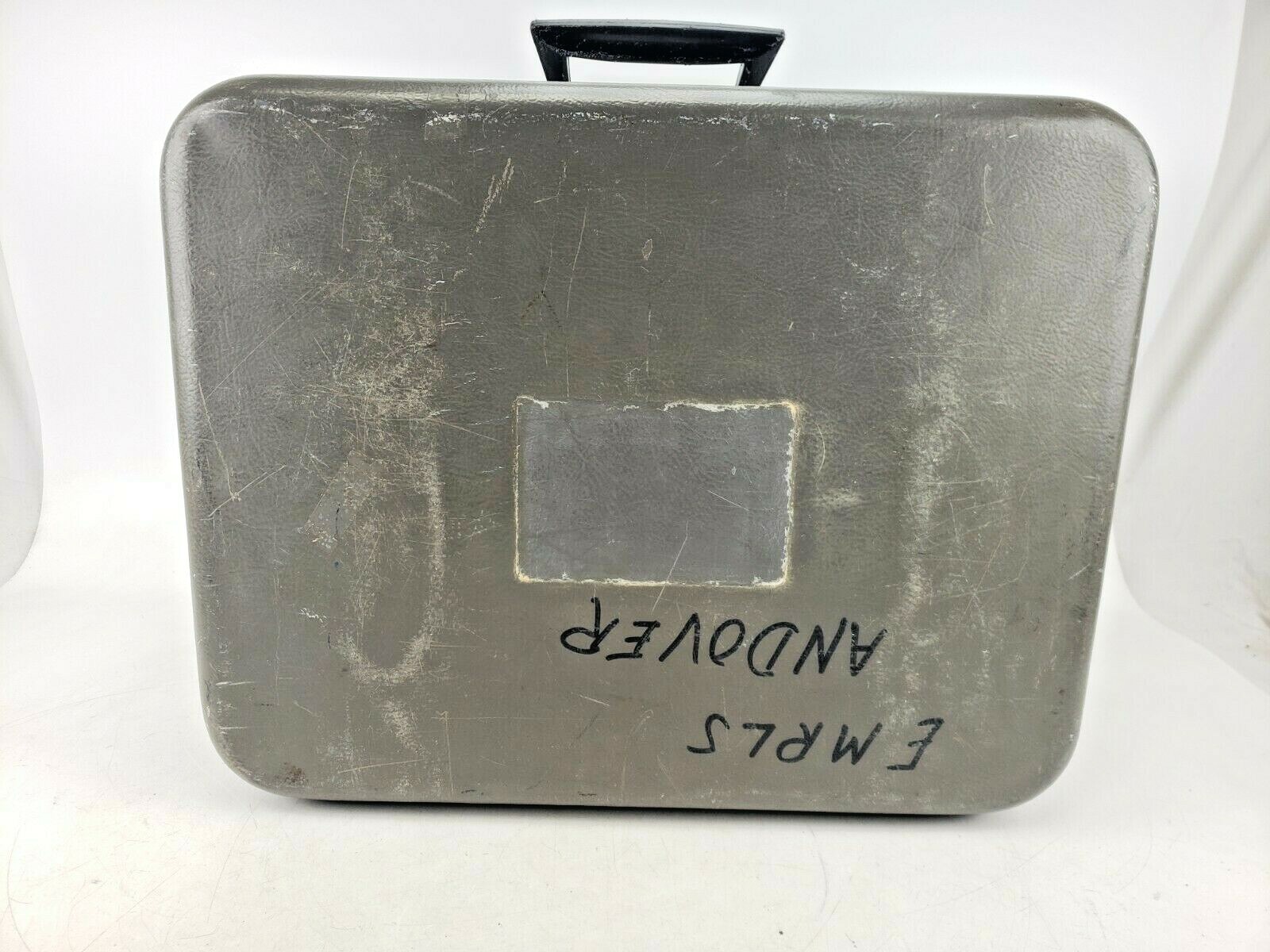 Vintage Technicolor Travel Road Case Gray Empty AS IS
