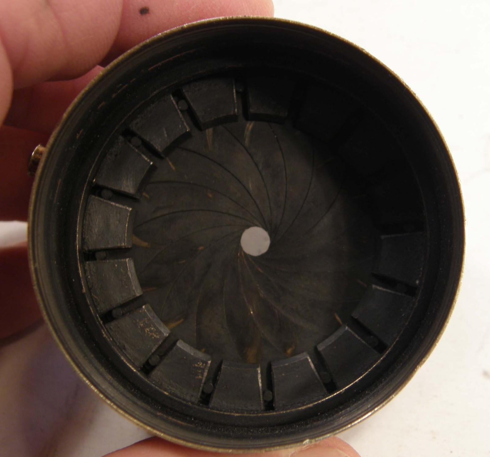 VINTAGE BRASS MOUNT ONLY 12in/1:8 ROSS LONDON No 6118 4 HOMOCENTRIC LENS AS-IS