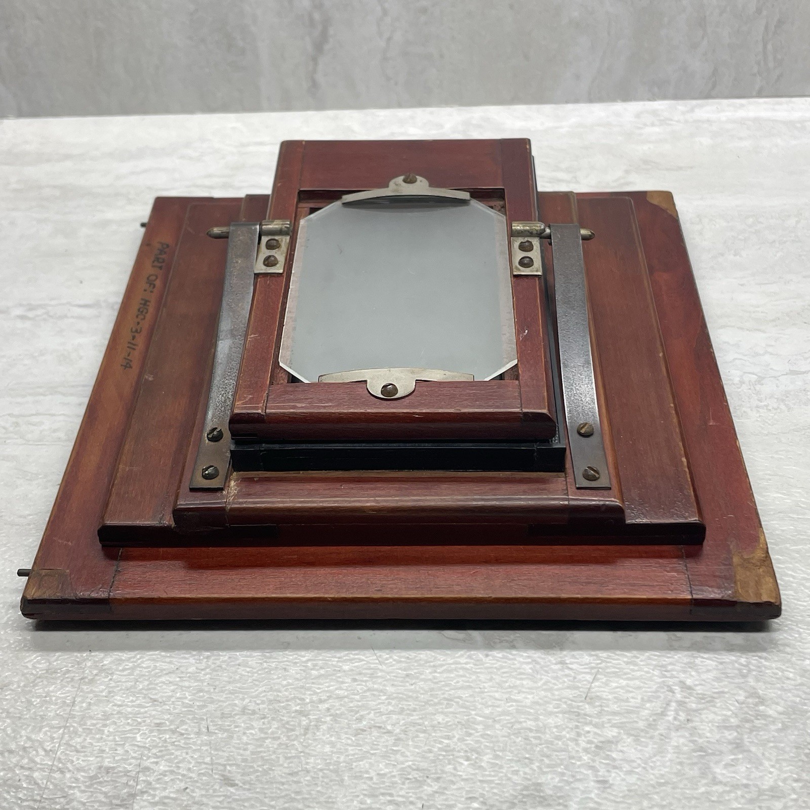 Wood Camera Spring Back Ground Glass & 2 1/4 x 3 1/4 Lisco Film Holder – Vintage
