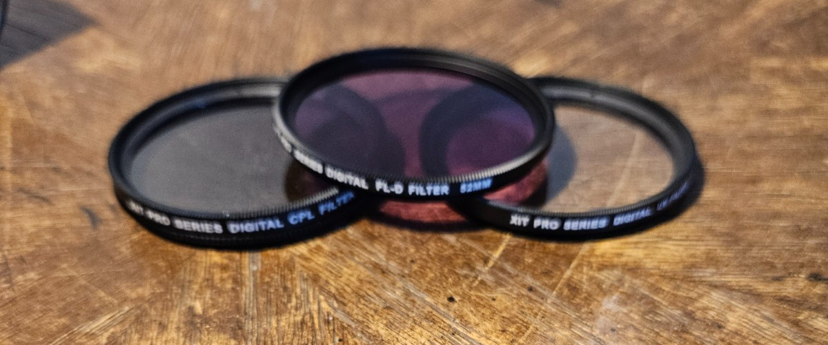 XIT Pro Series Digital 52mm Filter Set of 3 UV, FL-D, CPL, Case