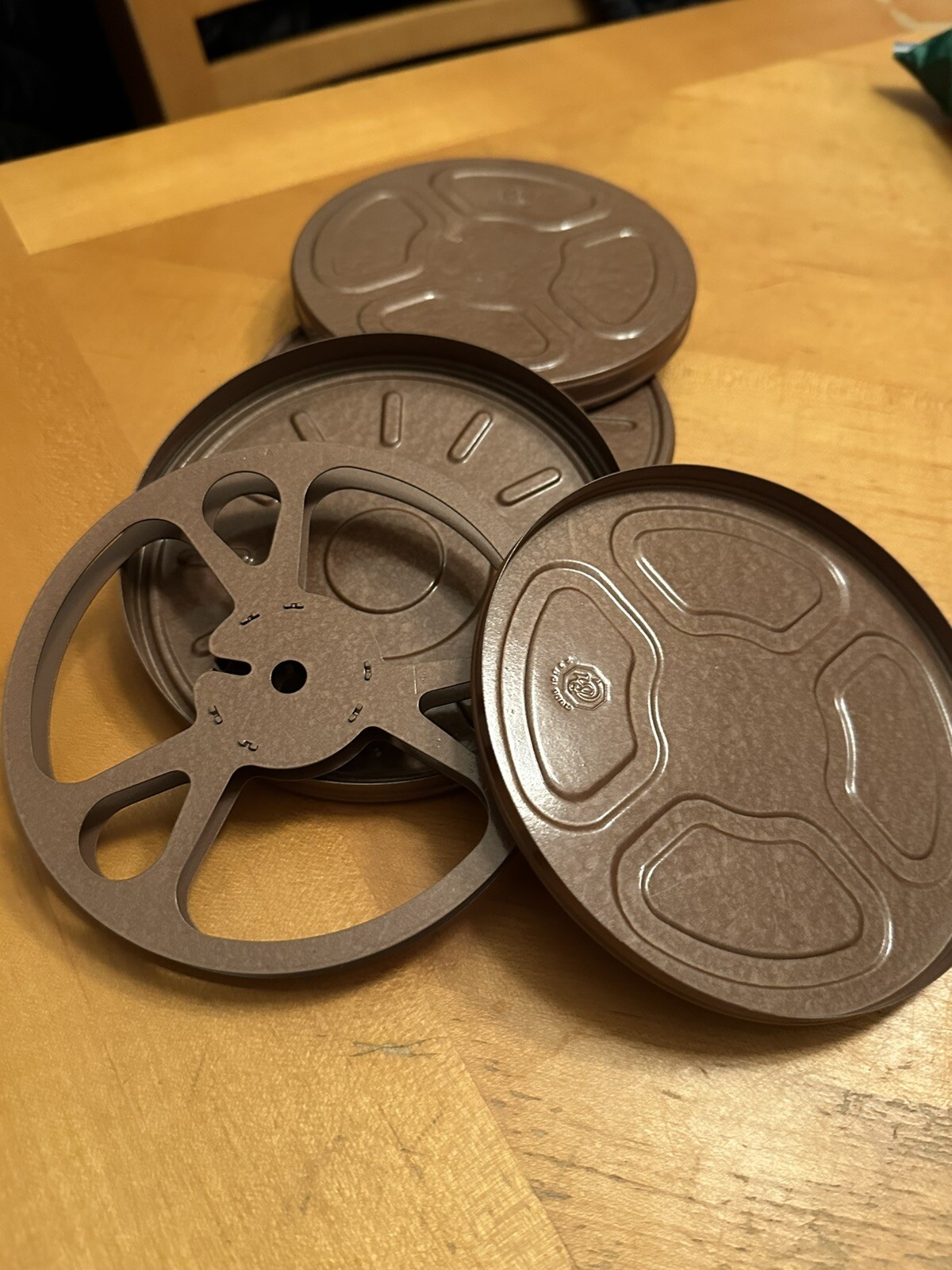 8mm Film Canisters 2 Piece Metal Storage Container And Reels Vintage Goldberg