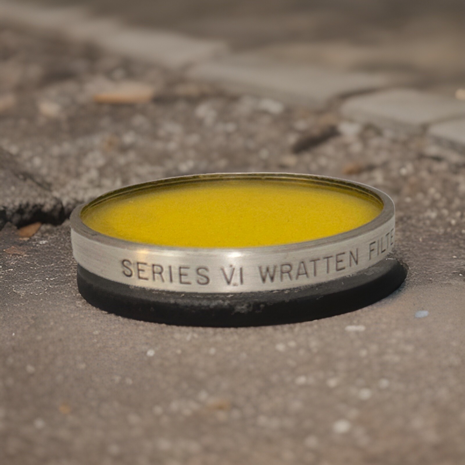 Vtg Kodak Wratten Aero 2 Series VI 6 Filter Yellow w/ Case