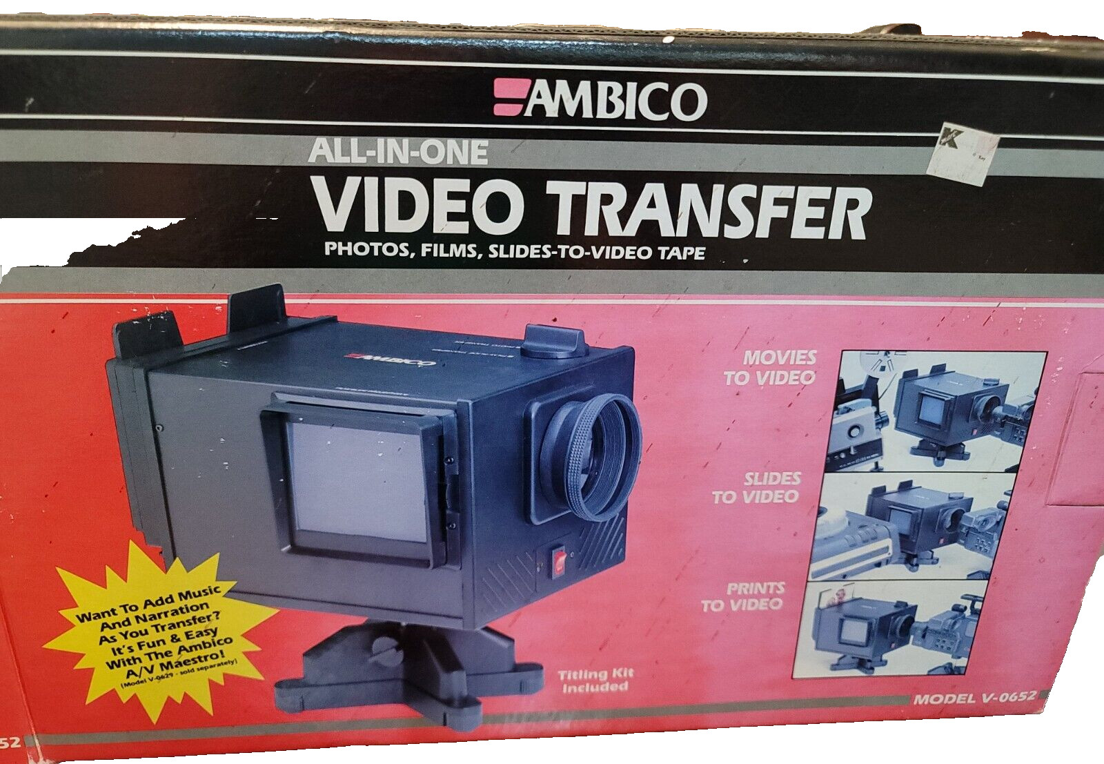Ambico All-in-One Video Transfer V-0652 Photos Films Slides Electronic