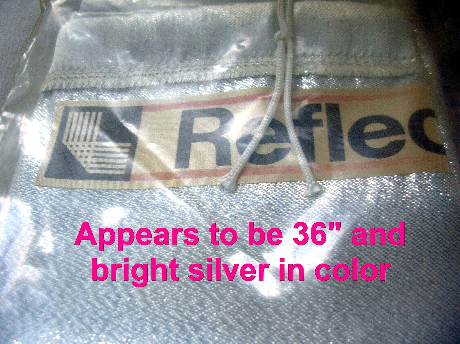 3 Vintage Reflectasol Replacement Umbrellas,36″ Silver, New Old Stock
