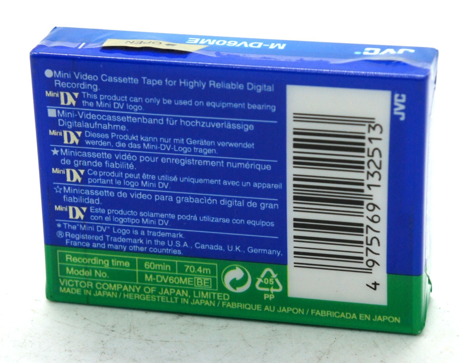 5 PCS JVC TDK Sealed Mini DV Digital Video Cassette DVC 90Min LP Mode 60min SP