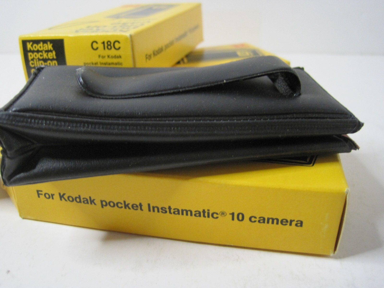 Lot of 3 Kodak Pocket Clip-on Case Model 1 C 18C For Kodak Instamatic 10 Camera
