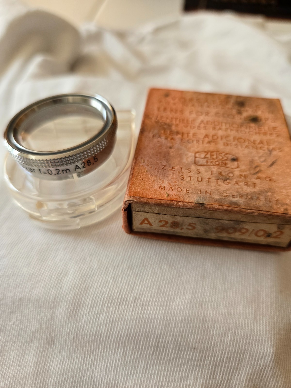Orig. Carl Zeiss A28.5 Proxar 909 (0.2/0.3/0.5/1m) Close Up Filter Set Push-On