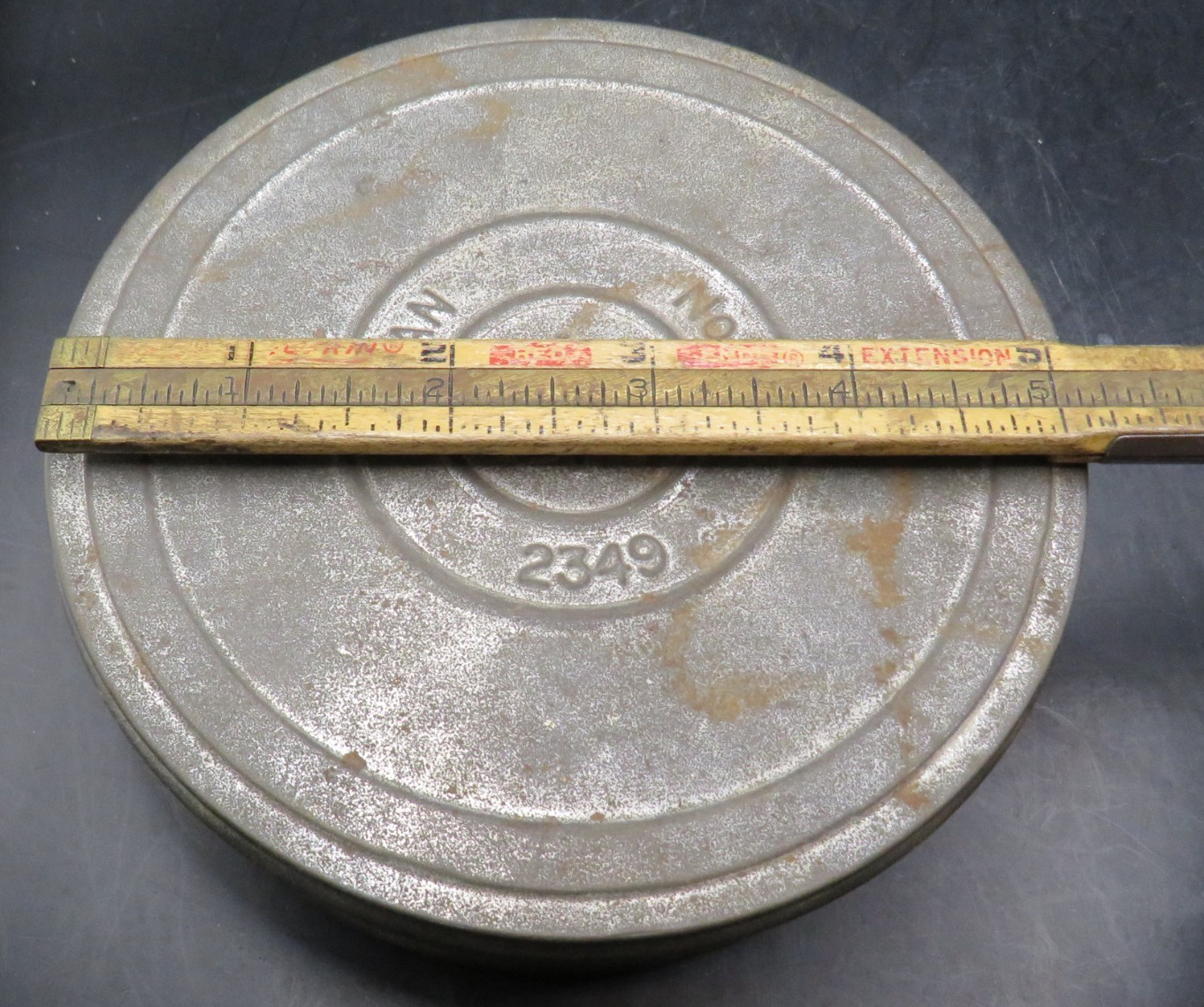 Kodak Eastman EKC NO. 2349 5.5″ Round X 1 3/4″ Height Tin Movie Film Can
