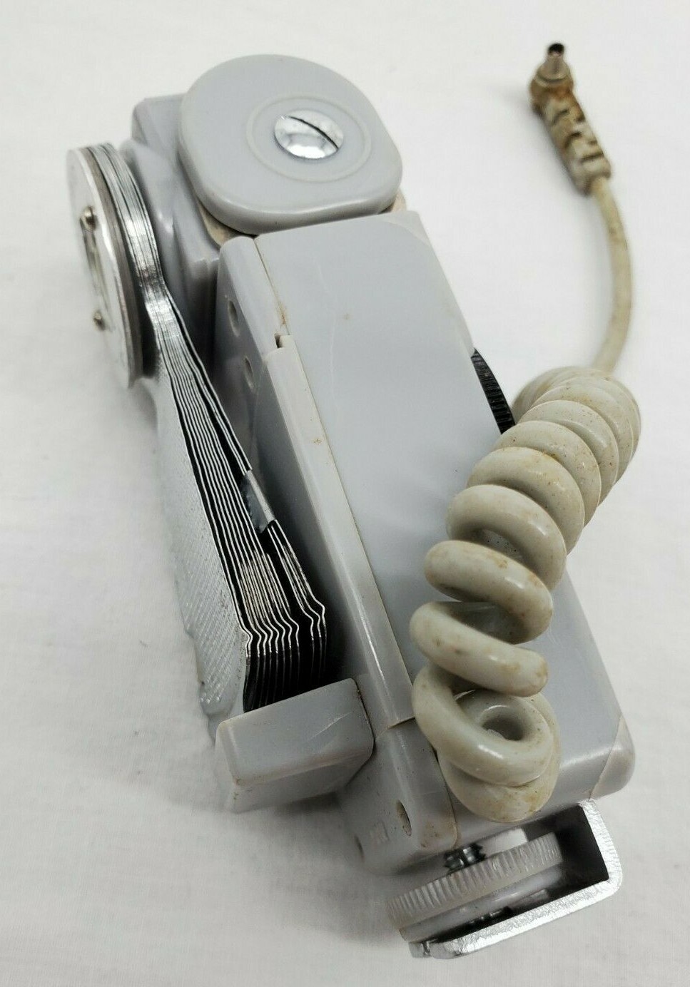 VINTAGE Gold Crest #BC-6 Tilt Flash with Original Black Vinyl Case Made in JAPAN