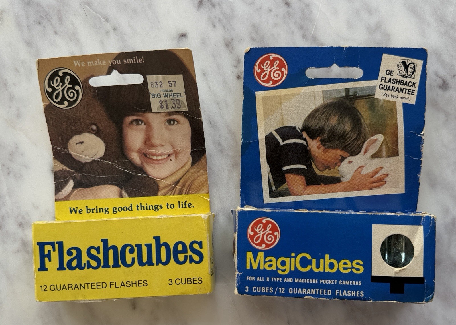 Vtg GE MagiCubes & Flash Cubes 3 Pack 12 Flashes Original Box NOS