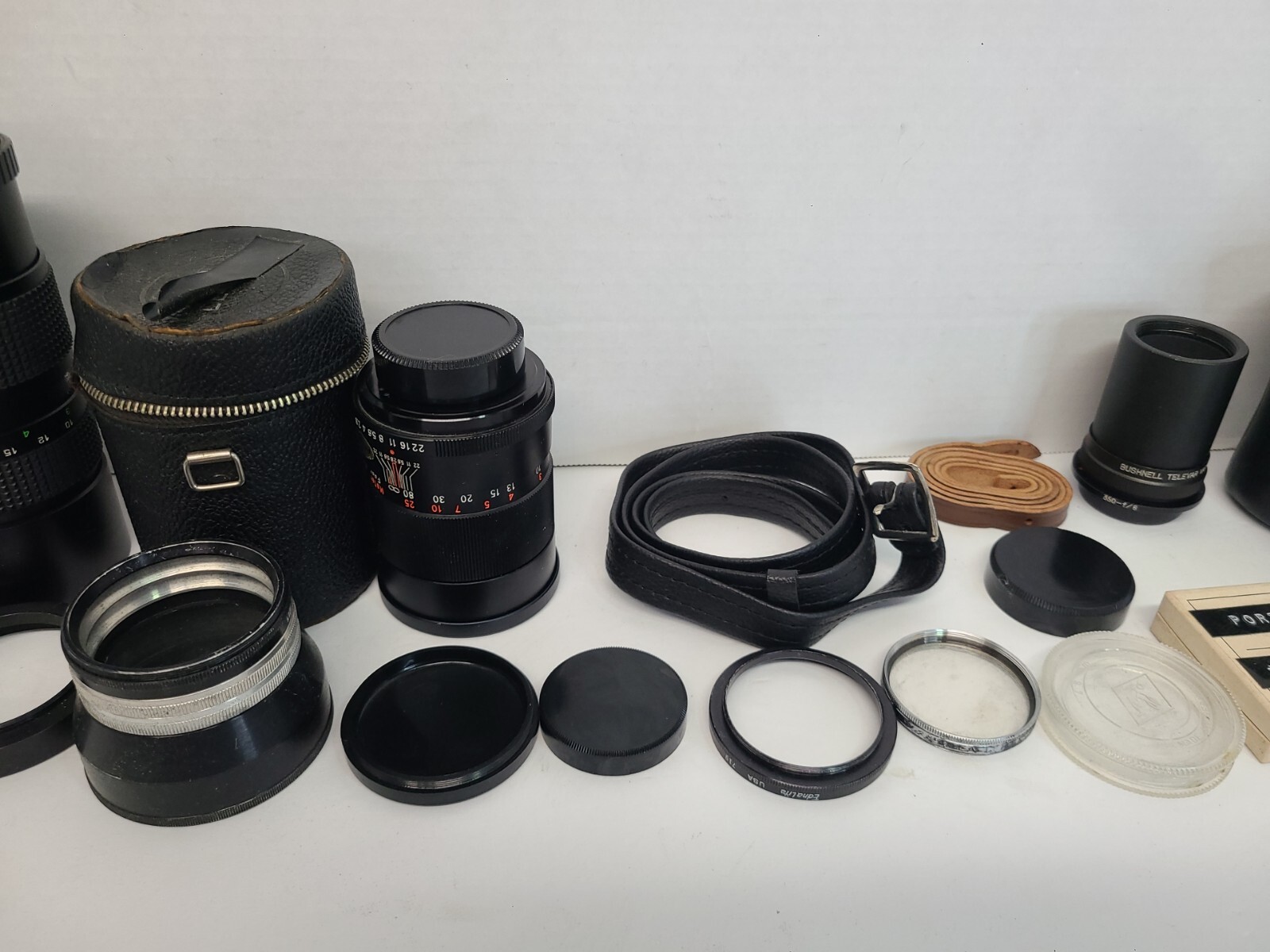 Vintage Camera Accessories Lot Of 18 Vivitar Macro Bushnell Etc..