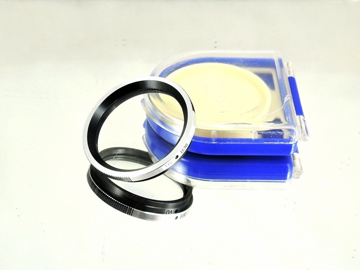 Flexaret UV B36 Filter Meopta Accessories Bayonet RARE + right blue plastic box.
