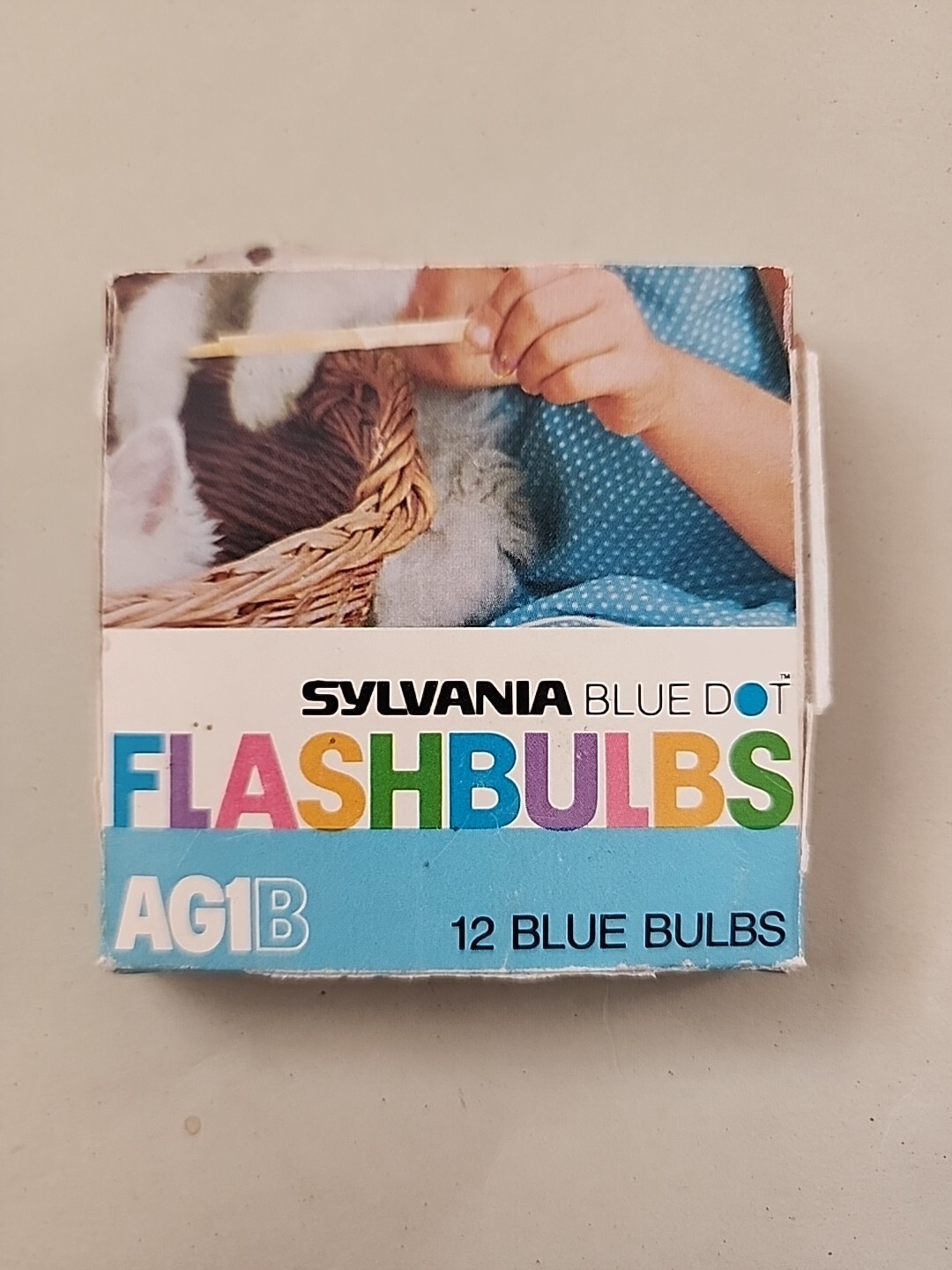 Sylvania Blue Dot AG1B Flashbulbs Blue Bulbs In Box new item 31 # 1154 Vintage
