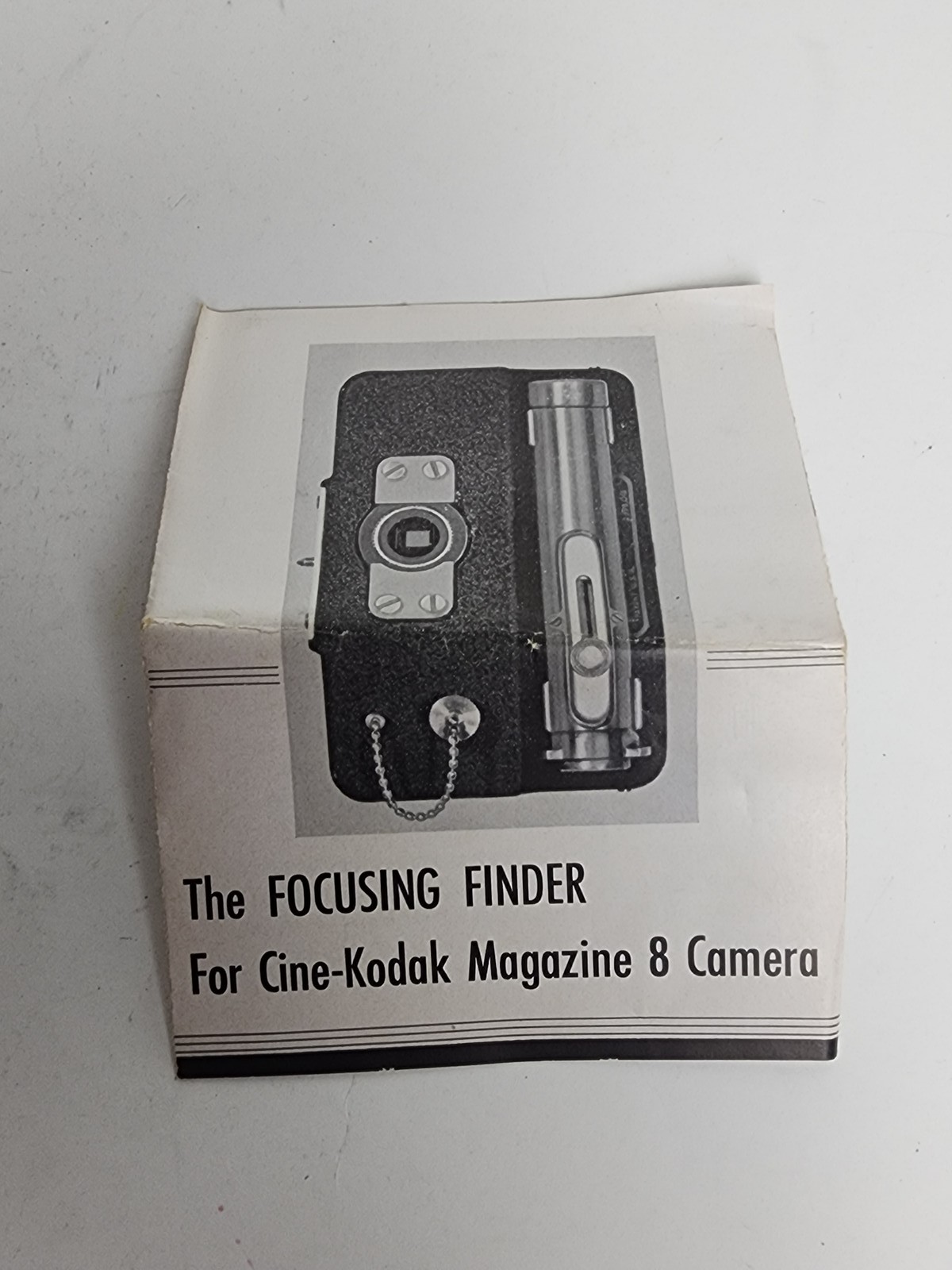 Vintage Kodak Focusing Finder for Cine-Kodak Magazine 8 Movie Camera Accessory