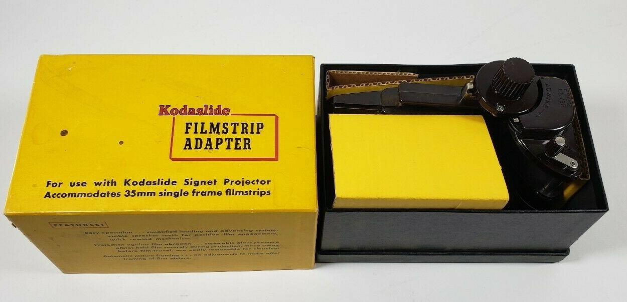 Kodaslide Filmstrip Adapter for use with signet projector 35mm with original box