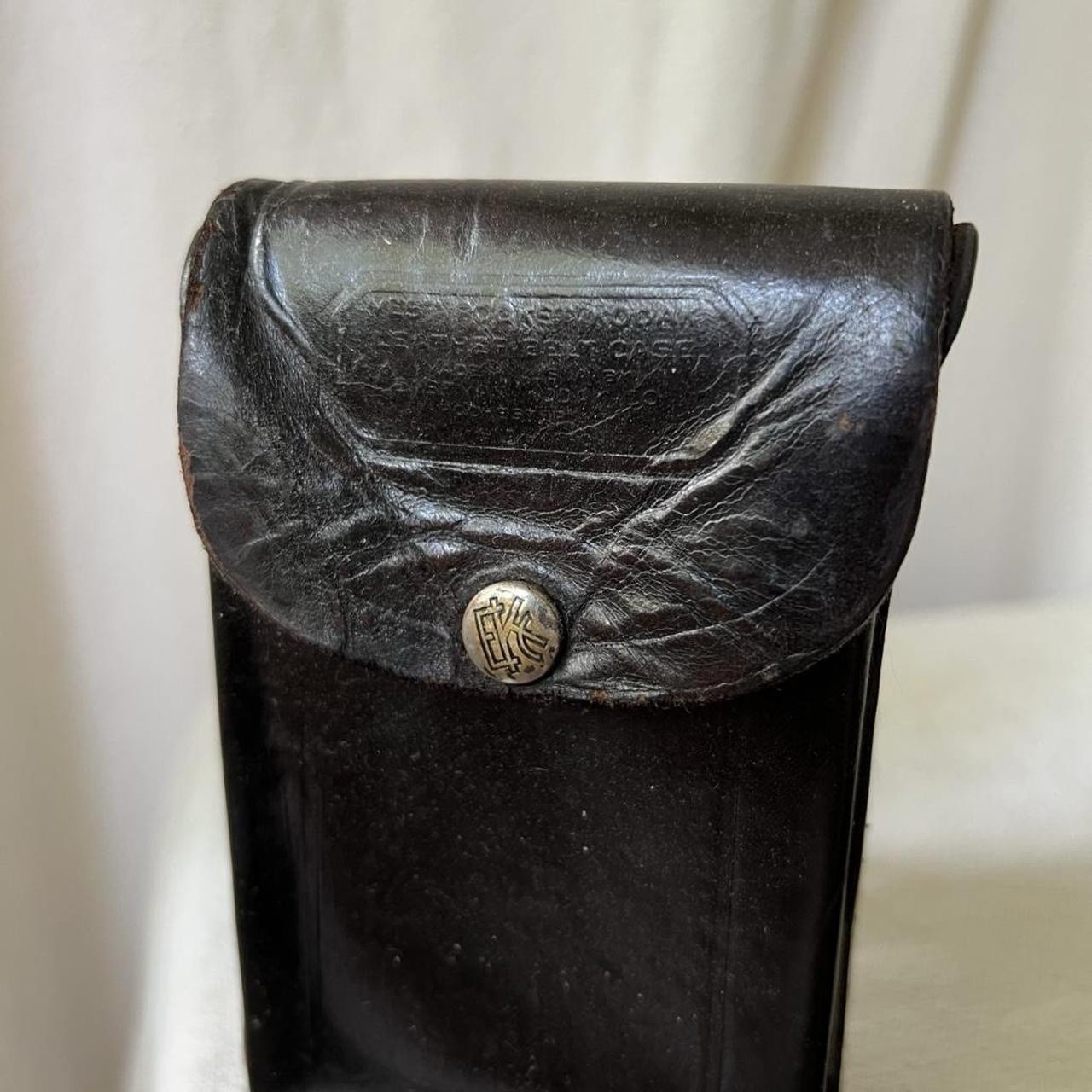 Early 1900s Eastman Kodak Co. Dark Brown Leather Camera Belt Case