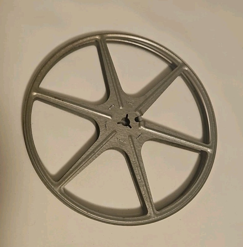 Tower 7″ Metal Film Reel 8mm Movie Film 6 Spoke Design Sears Roebuck & Co