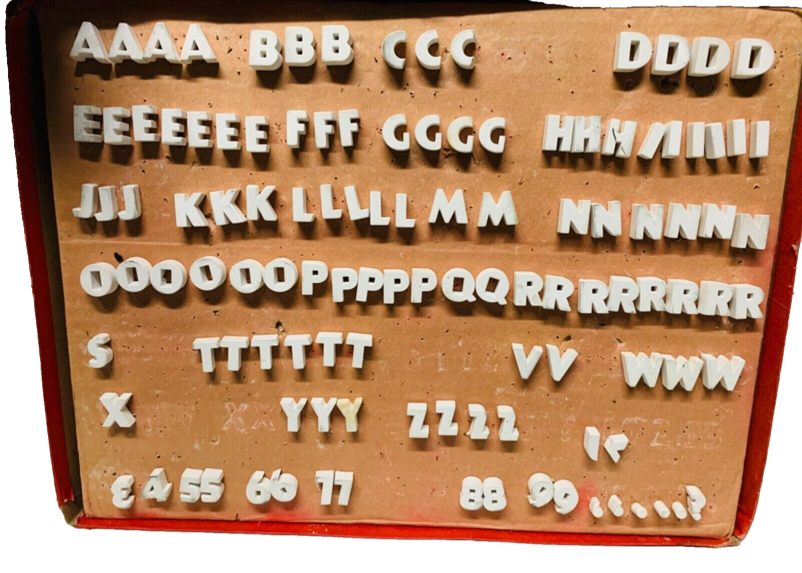 Vintage Mitten’s Professional Movie Titlers Push Pin Lettering Set PLT-1