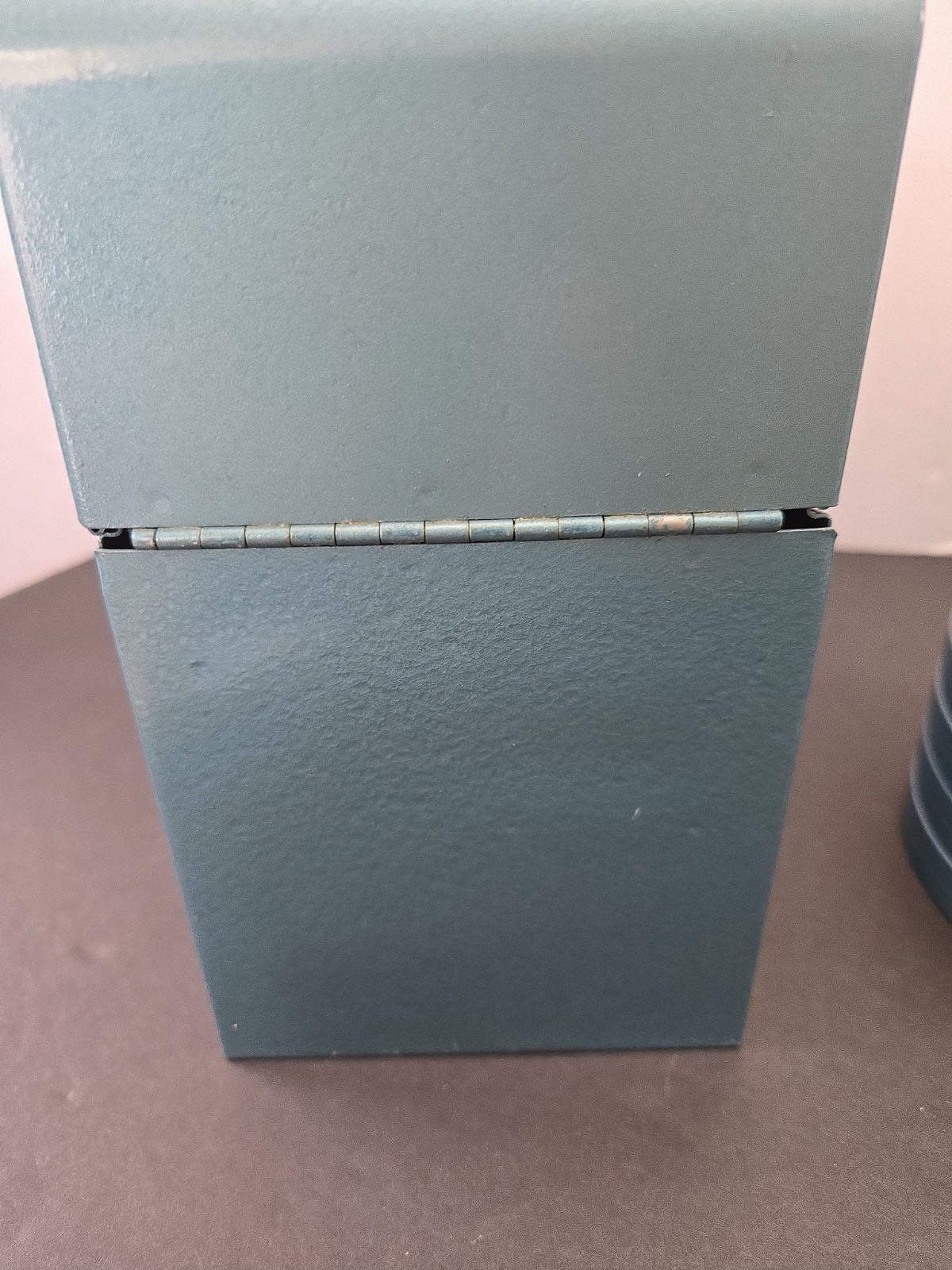 Vintage Adams Metal Film Can Storage Case,6 Box Containers