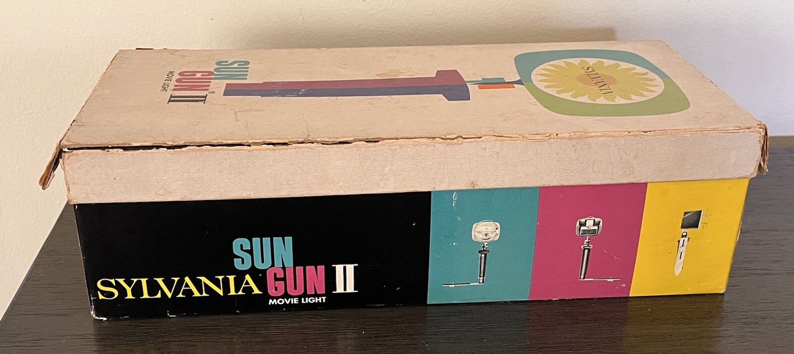 Vintage SYLVANIA SUN GUN II SH-55 Adjustable Movie Camera Light WORKS WELL