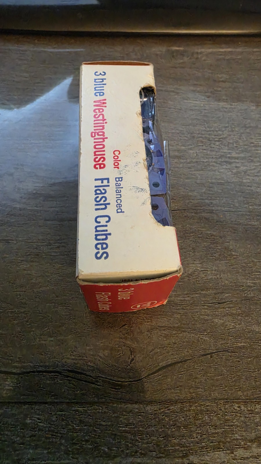 3 Blue Westinghouse Flash Cubes 12 Flashes (B15) Unused but Old Stock