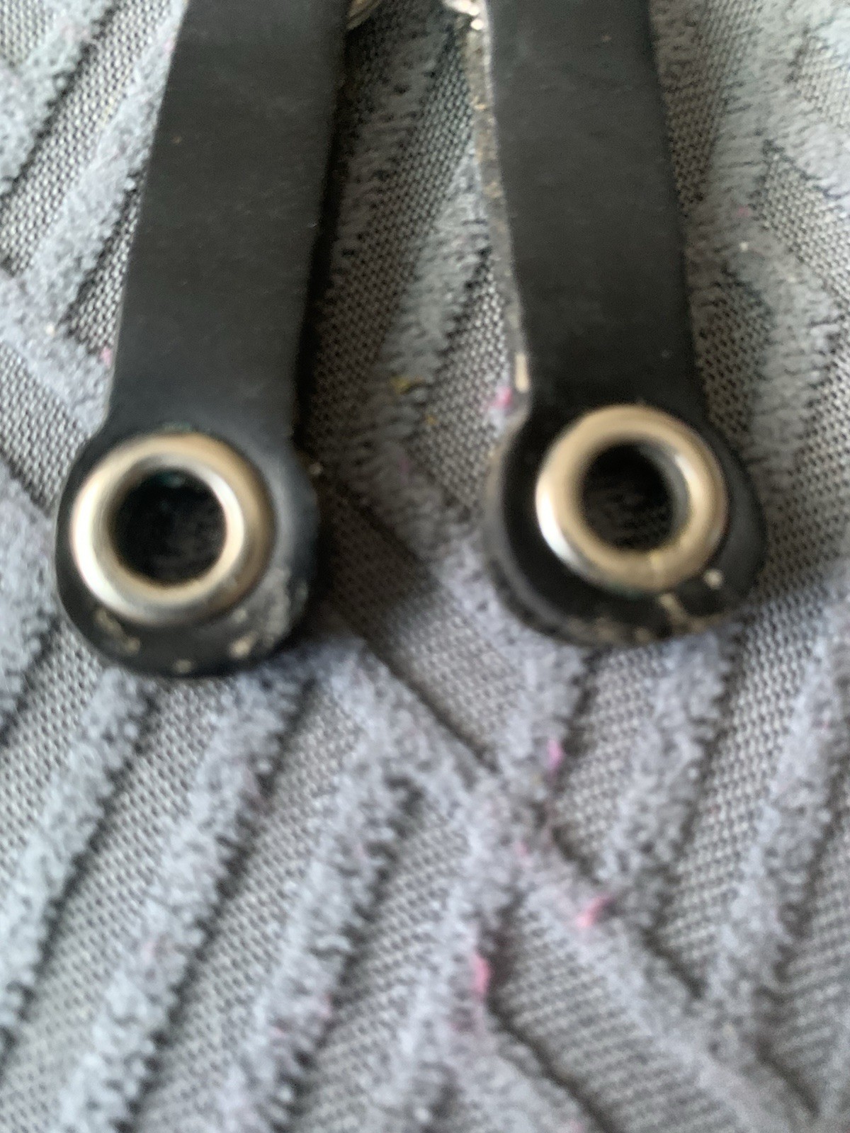 Vintage Pair Of Leather Camera Strap Lugs