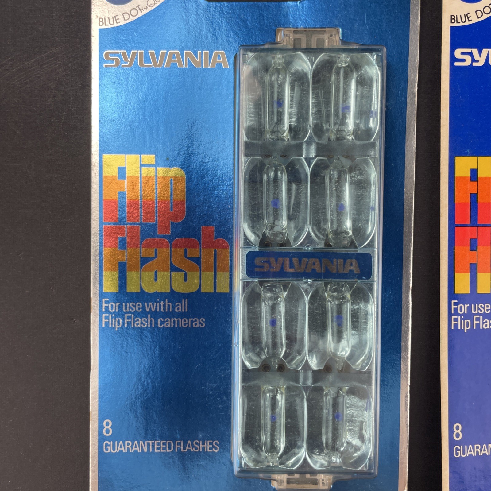Lot Of 4 New Old Stock Sylvania Blue Dot Flip Flash New In Box 32 Flashes