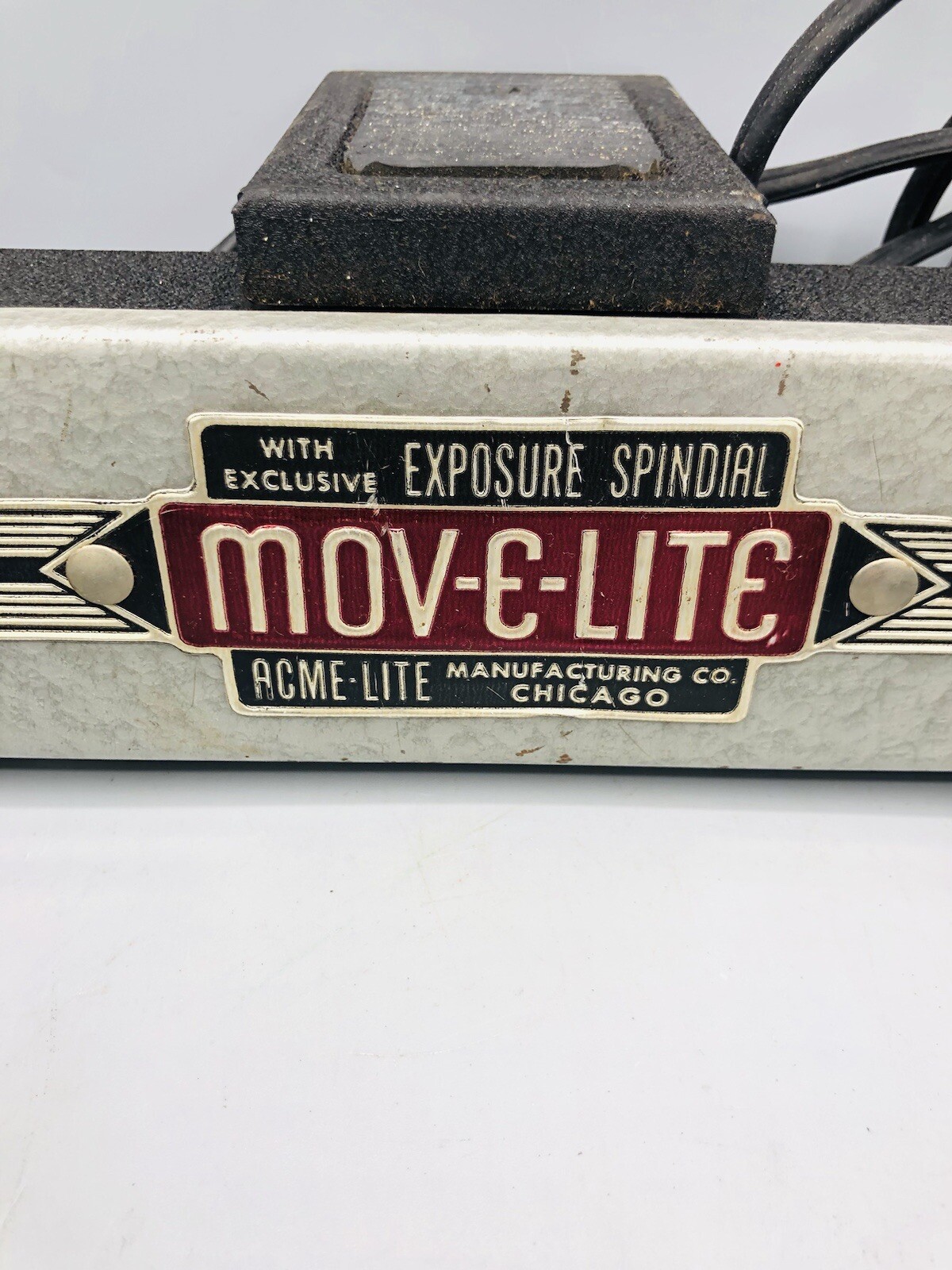 Vtg ACME LITE MOV-E-LITE in Case w/ Tripod Movie Film Stage Lighting 2 Bulbs